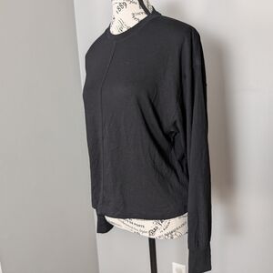 2/$20 Dynamite Modal Black Long Sleeve Top Small Elevated Basic Light soft Comfy